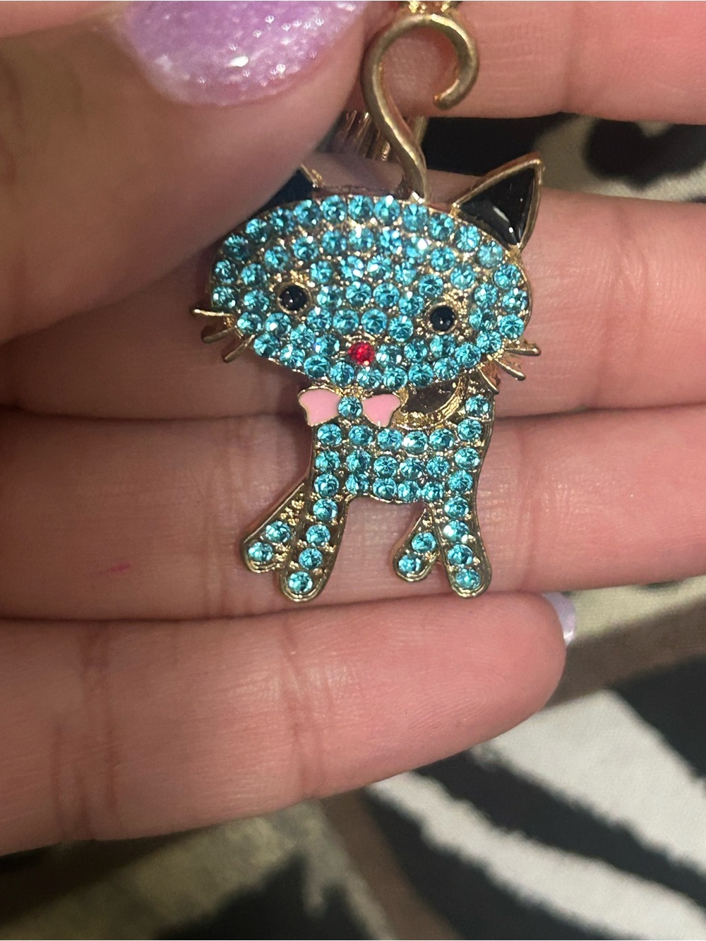 Kitty Purse Charm/Keychain - Picture 2 of 3
